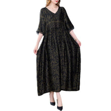 Load image into Gallery viewer, Mid Sleeve Printed Long Dress