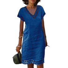 Load image into Gallery viewer, Women's Casual Cotton Dress