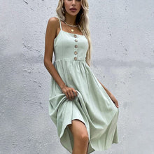 Load image into Gallery viewer, Strappy Linen Dress