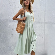 Load image into Gallery viewer, Strappy Linen Dress