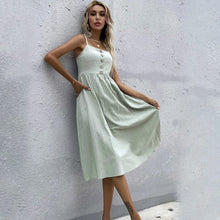 Load image into Gallery viewer, Strappy Linen Dress