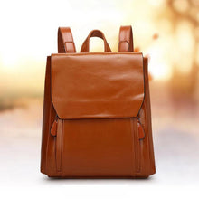 Load image into Gallery viewer, Women Leather Soft-able Unisex Backpacks