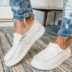 Women's Canvas Lace-Up Sneakers