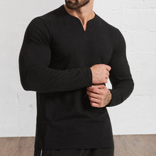 Load image into Gallery viewer, V-neck Long-sleeved T-shirt
