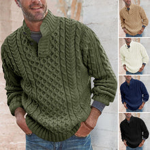 Load image into Gallery viewer, Solid Color Half Turtleneck Knit Sweater
