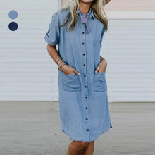 Load image into Gallery viewer, Denim Dress with Pockets
