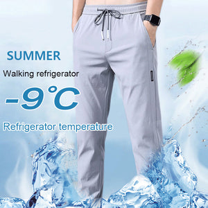 Ice Silk Casual Pants