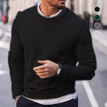 Load image into Gallery viewer, Pullover Solid Crew Neck Waffle Knit Sweater
