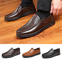 Load image into Gallery viewer, Men&#39;s Leather Soft Insole Casual Business Slippers
