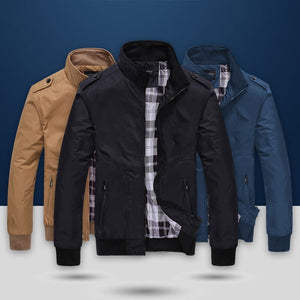 Thin Stand Collar Air Force Bomber Jacket