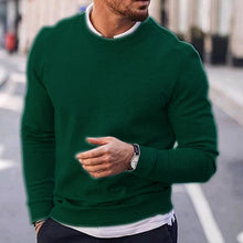 Load image into Gallery viewer, Pullover Solid Crew Neck Waffle Knit Sweater
