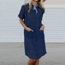 Load image into Gallery viewer, Denim Dress with Pockets
