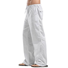 Load image into Gallery viewer, Men&#39;s Linen Large Size Pocket Trousers

