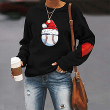 Load image into Gallery viewer, Santa Hat Crew Neck Print Sweatshirt
