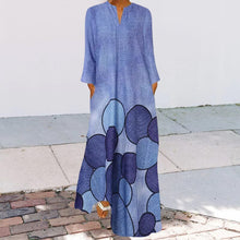 Load image into Gallery viewer, Long Sleeve Crew Neck Swing Dress
