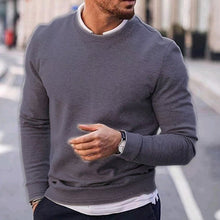 Load image into Gallery viewer, Pullover Solid Crew Neck Waffle Knit Sweater

