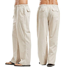 Load image into Gallery viewer, Men&#39;s Linen Large Size Pocket Trousers

