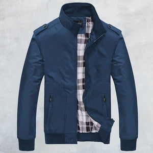 Thin Stand Collar Air Force Bomber Jacket