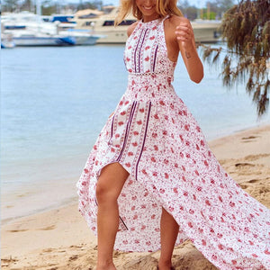 Summer Printed Long Beach Dress