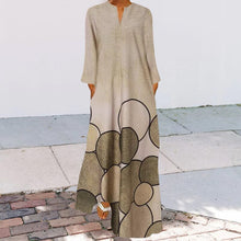 Load image into Gallery viewer, Long Sleeve Crew Neck Swing Dress
