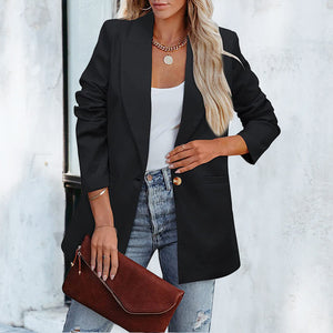 Long Sleeve Elegant Slim Fit Suit