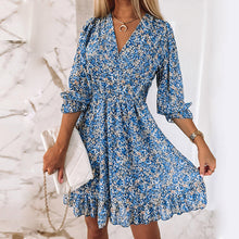 Load image into Gallery viewer, Long Sleeve Floral Dress

