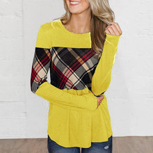 Load image into Gallery viewer, Paneled Color Contrast Long Sleeve T-Shirt
