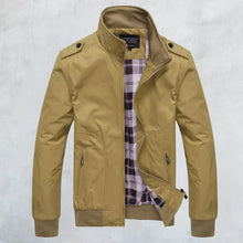 Load image into Gallery viewer, Thin Stand Collar Air Force Bomber Jacket
