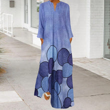 Load image into Gallery viewer, Long Sleeve Crew Neck Swing Dress
