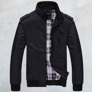 Thin Stand Collar Air Force Bomber Jacket