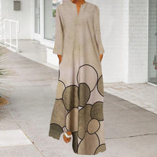 Load image into Gallery viewer, Long Sleeve Crew Neck Swing Dress

