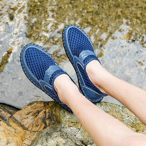 Summer Crocodile Patttern Breathable Mesh Shoes