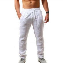 Load image into Gallery viewer, Cotton linen breathable solid color pants
