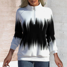 Load image into Gallery viewer, Long-sleeve Sweatshirt with Half Turtleneck
