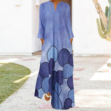 Load image into Gallery viewer, Long Sleeve Crew Neck Swing Dress
