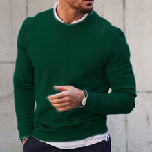 Load image into Gallery viewer, Pullover Solid Crew Neck Waffle Knit Sweater
