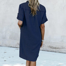 Load image into Gallery viewer, Denim Dress with Pockets
