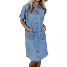 Load image into Gallery viewer, Denim Dress with Pockets
