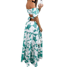 Load image into Gallery viewer, Printed Cutout Lace-Up Dress
