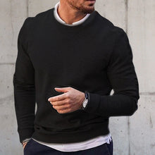 Load image into Gallery viewer, Pullover Solid Crew Neck Waffle Knit Sweater

