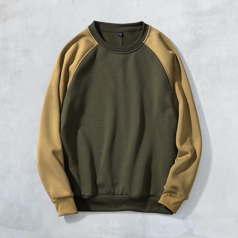 Contrast Crew Neck Sweatshirt