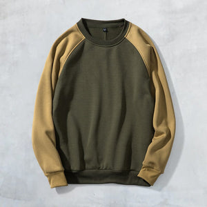 Contrast Crew Neck Sweatshirt
