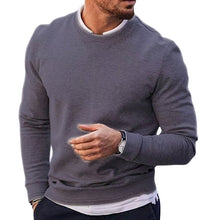 Load image into Gallery viewer, Pullover Solid Crew Neck Waffle Knit Sweater
