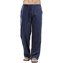 Load image into Gallery viewer, Men&#39;s Linen Large Size Pocket Trousers
