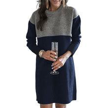 Load image into Gallery viewer, Paneled Long-sleeve Dress
