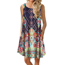 Load image into Gallery viewer, Sleeveless Print Tank Dress
