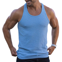 Load image into Gallery viewer, Men&#39;s Stripe Solid Color Sports Vest
