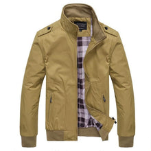 Load image into Gallery viewer, Thin Stand Collar Air Force Bomber Jacket
