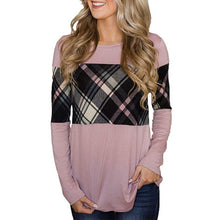 Load image into Gallery viewer, Paneled Color Contrast Long Sleeve T-Shirt
