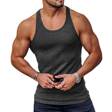 Load image into Gallery viewer, Men&#39;s Stripe Solid Color Sports Vest
